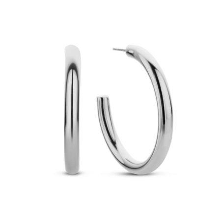 Open Round Hoop Earrings
