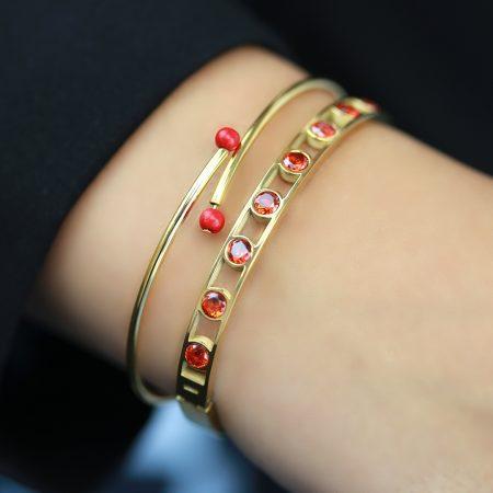 Colored Zirconia Bangle - CO88 Collection