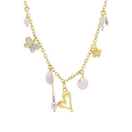 Chain Necklace with Charms
