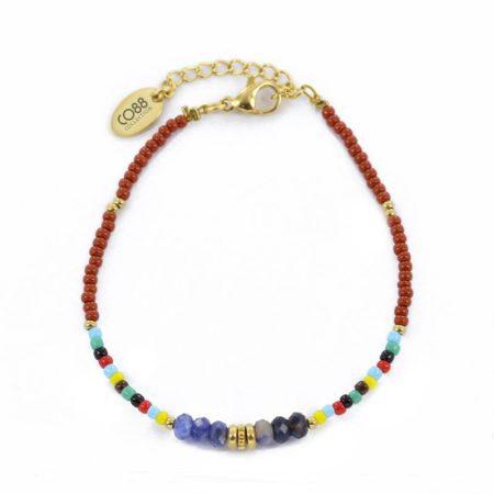 Miyuki Beaded Bracelet With Statement Beads